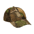 Camo Real Tree Hardwoods Green 6 Panel Camouflage Cap